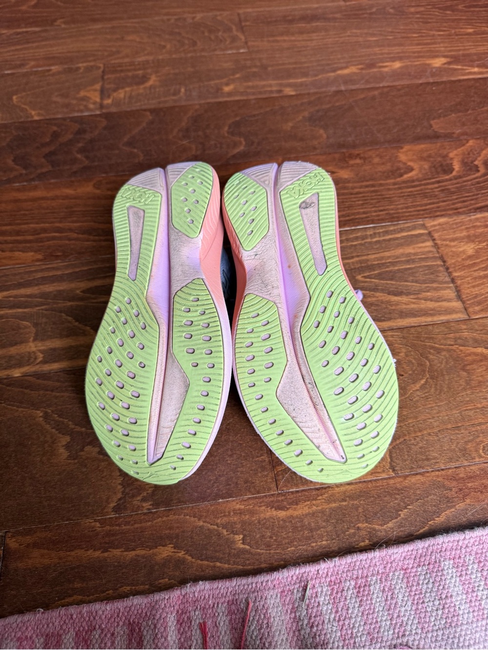 Hoka Women's Pastel Blue and Pink Running Shoes - Picture 5 of 5